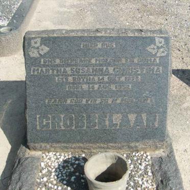 GROBBELAAR Martha Susanna Christina nee BOTHA 18?6-1952