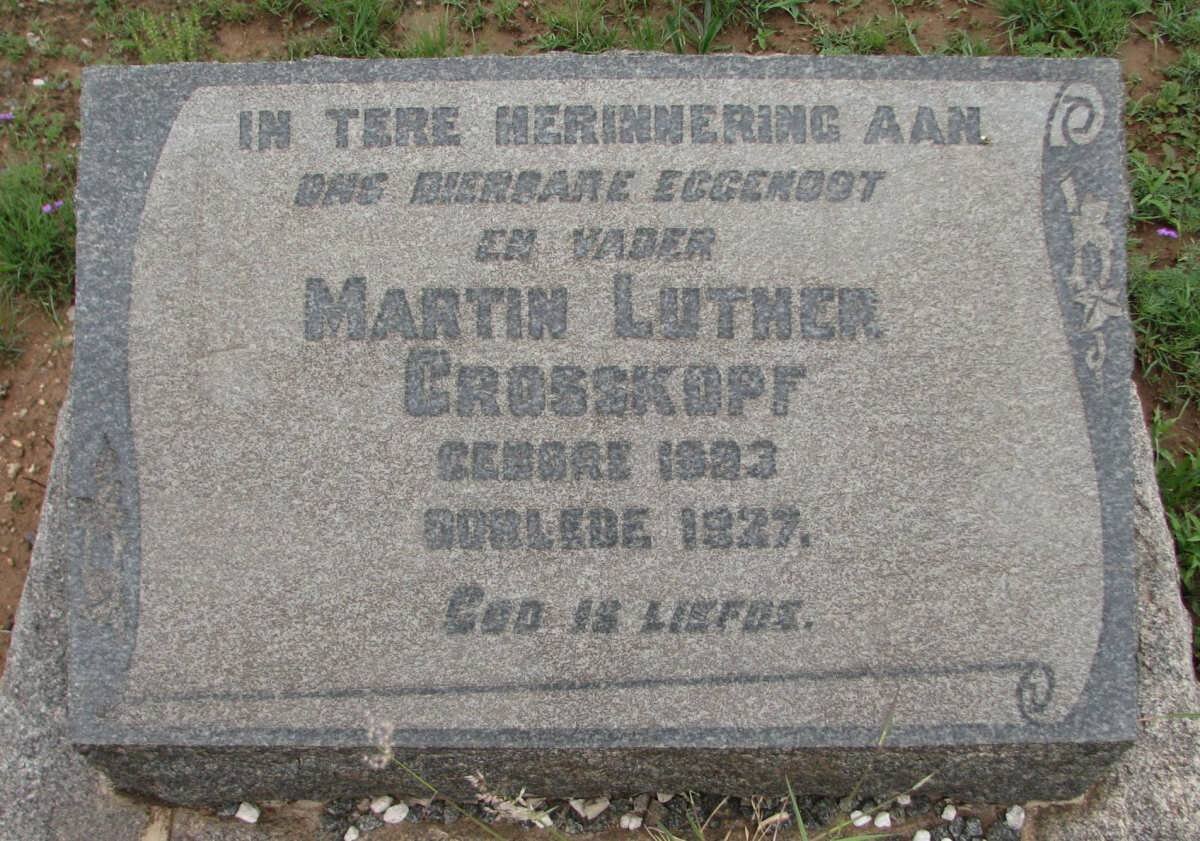 GROSSKOPF Martin Luther 18?3-1927