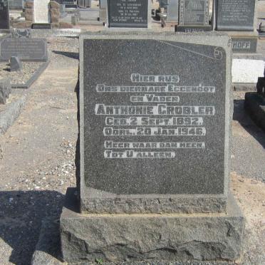 GROBLER Anthonie 1892-1946