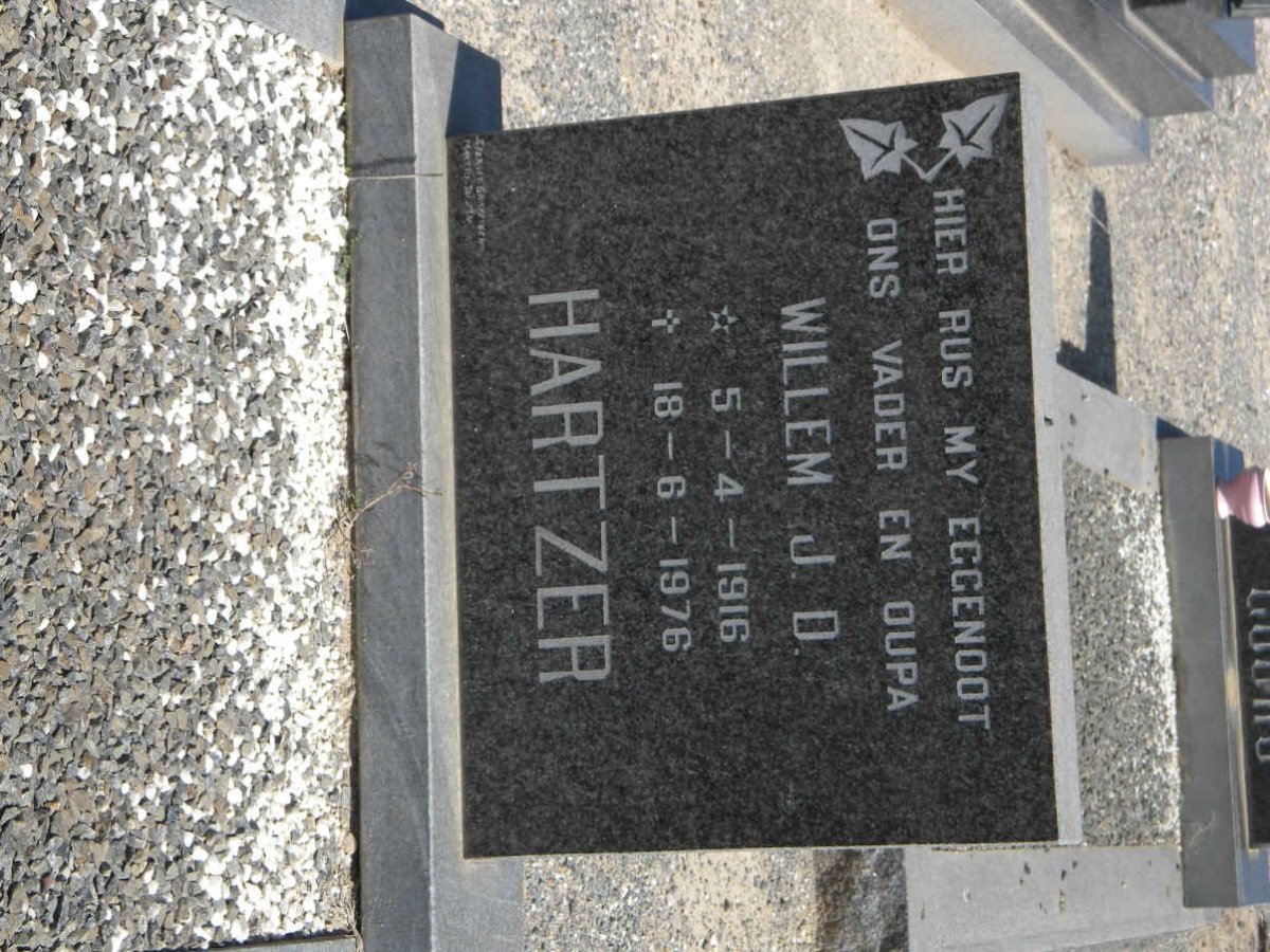 HARTZER Willem J.D. 1916-1976
