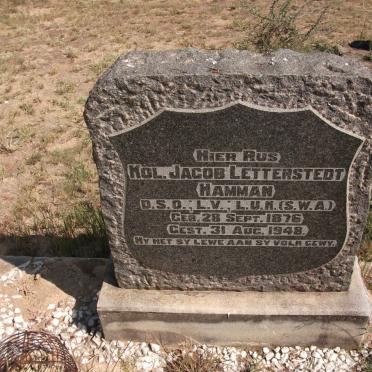 HAMMAN Jacob Letterstedt 1876-1948