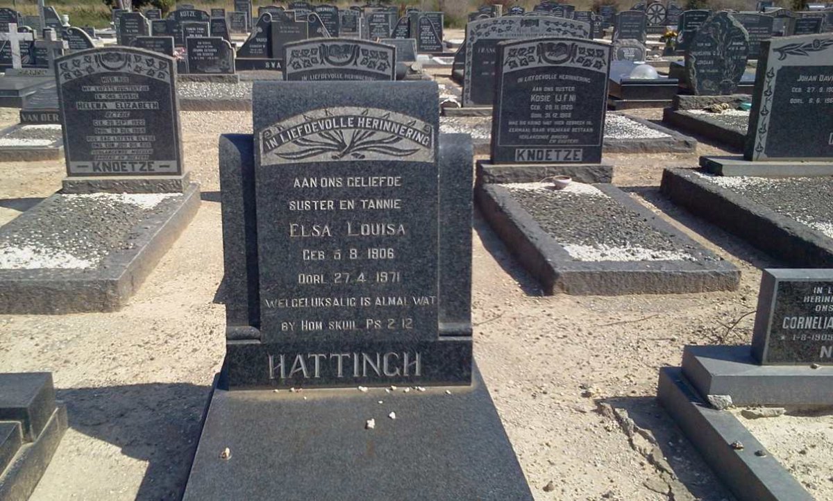 HATTINGH Elsa Louisa 1906-1971