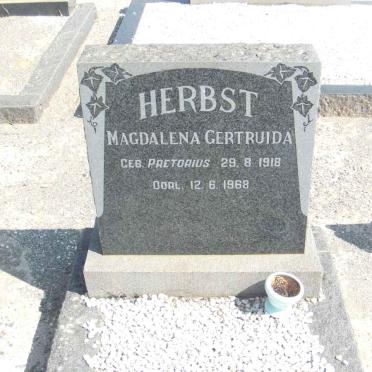 HERBST Magdalena Gertruida nee PRETORIUS 1918-1968