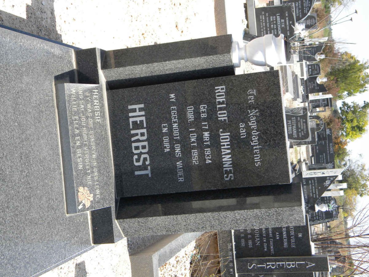 HERBST Roelof Johannes 1934-1992