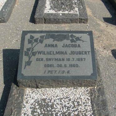 JOUBERT Anna Jacoba Wilhelmina nee SNYMAN 1887-1963