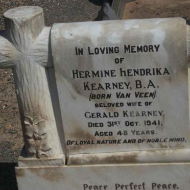 KEARNEY Hermine Hendrika nee VAN VEEN -1941