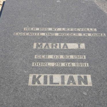 KILIAN Maria I. 1919-1991