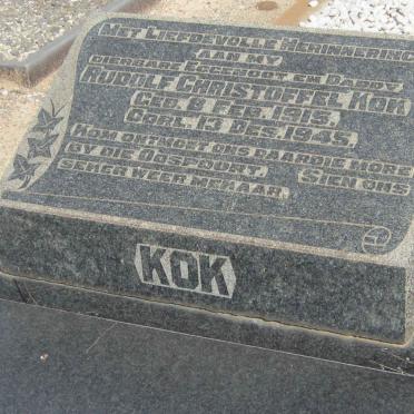 KOK Rudolf Christoffel 1915-1945