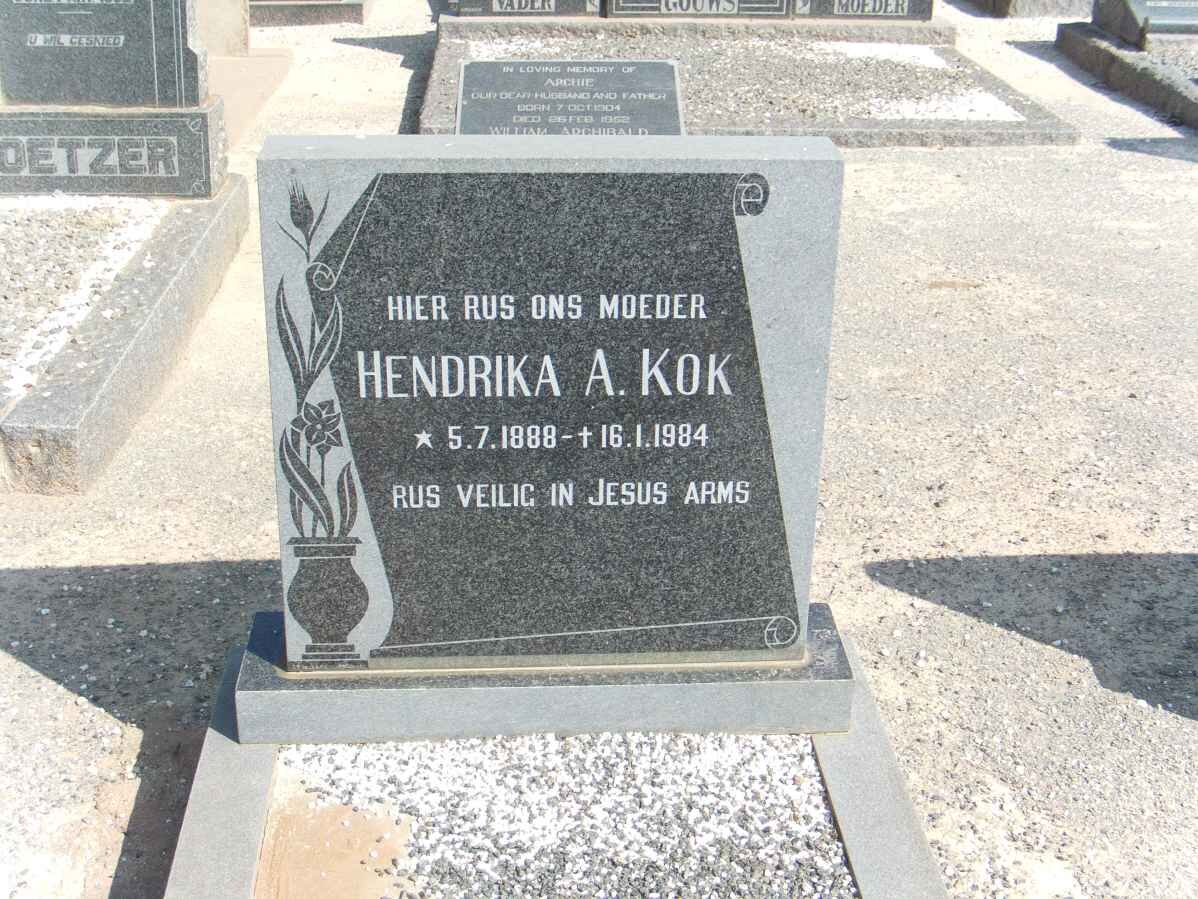 KOK Hendrika A. 1888-1984