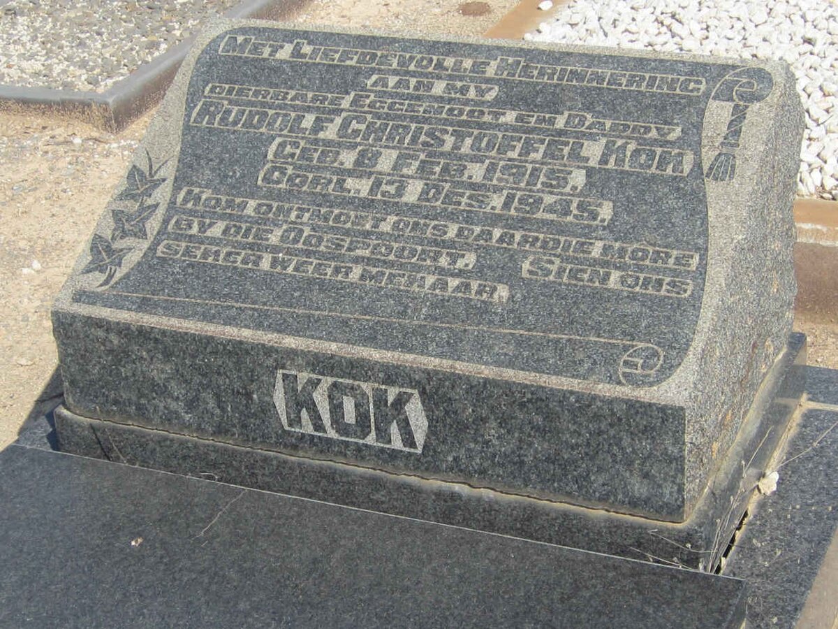 KOK Rudolf Christoffel 1915-1945