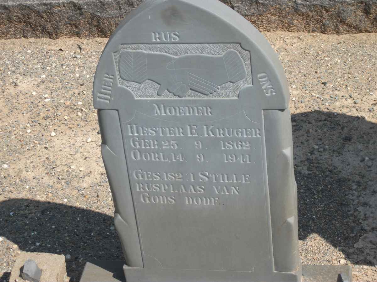 KRUGER Hester E. 1862-1941