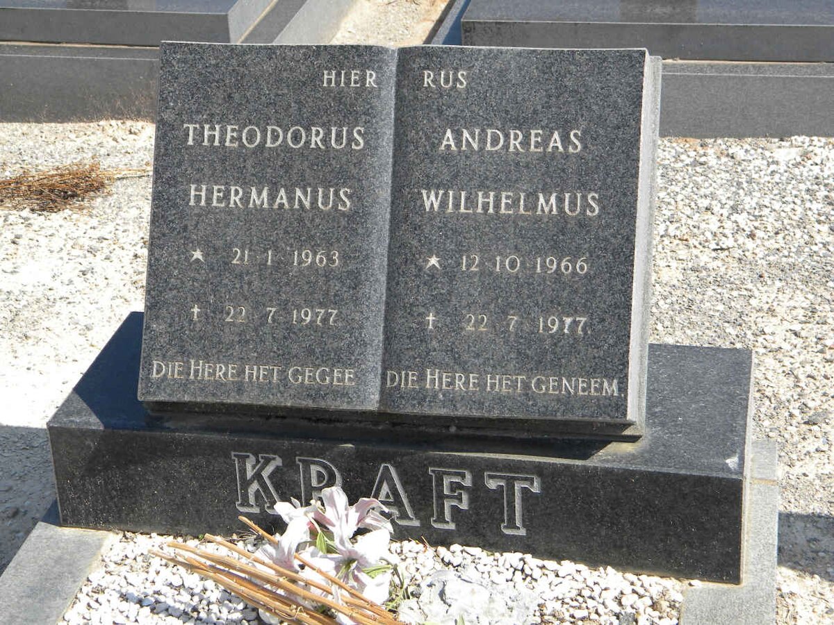 KRAFT Theodorus Hermanus 1963-1977 :: KRAFT Andreas Wilhelmus 1966-1977