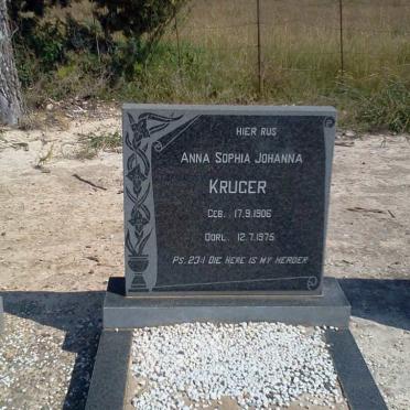 KRUGER Anna Sophia Johanna 1906-1975