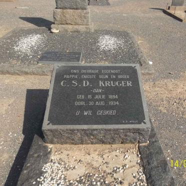 KRUGER C.S.D. 1894-1934