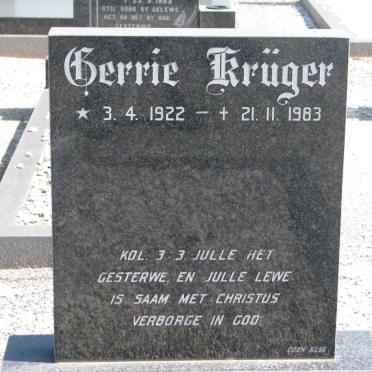 KRÜGER Gerrie 1922-1983