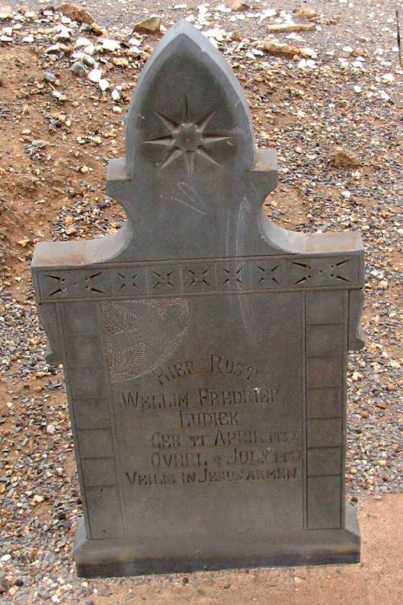 LUDICK Wellim Fredriek 1932-1932