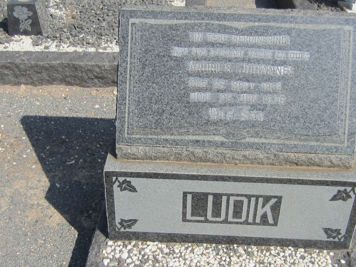 LUDIK Andries Johannes 1889-1976