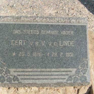 LINDE Gert v.d. V., v.d. 1876-1951