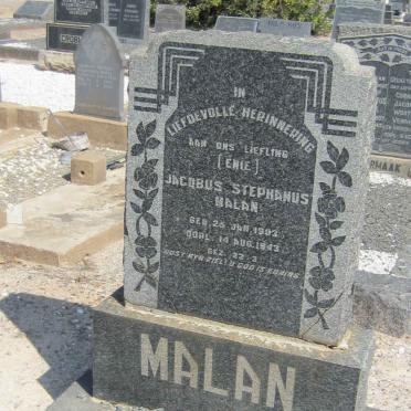 MALAN Jacobus Stephanus 1903-1943