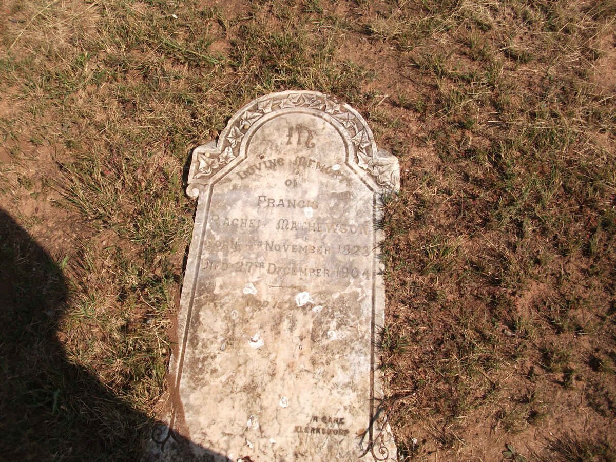 MATHEWSON Frances Rachel 1823-1904