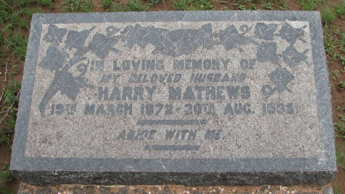 MATHEWS Harry 1872-1935