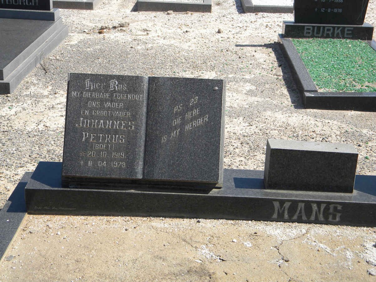 MANS Johannes Petrus 1919-1979
