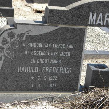 MARAIS Harold Frederick 1922-1977