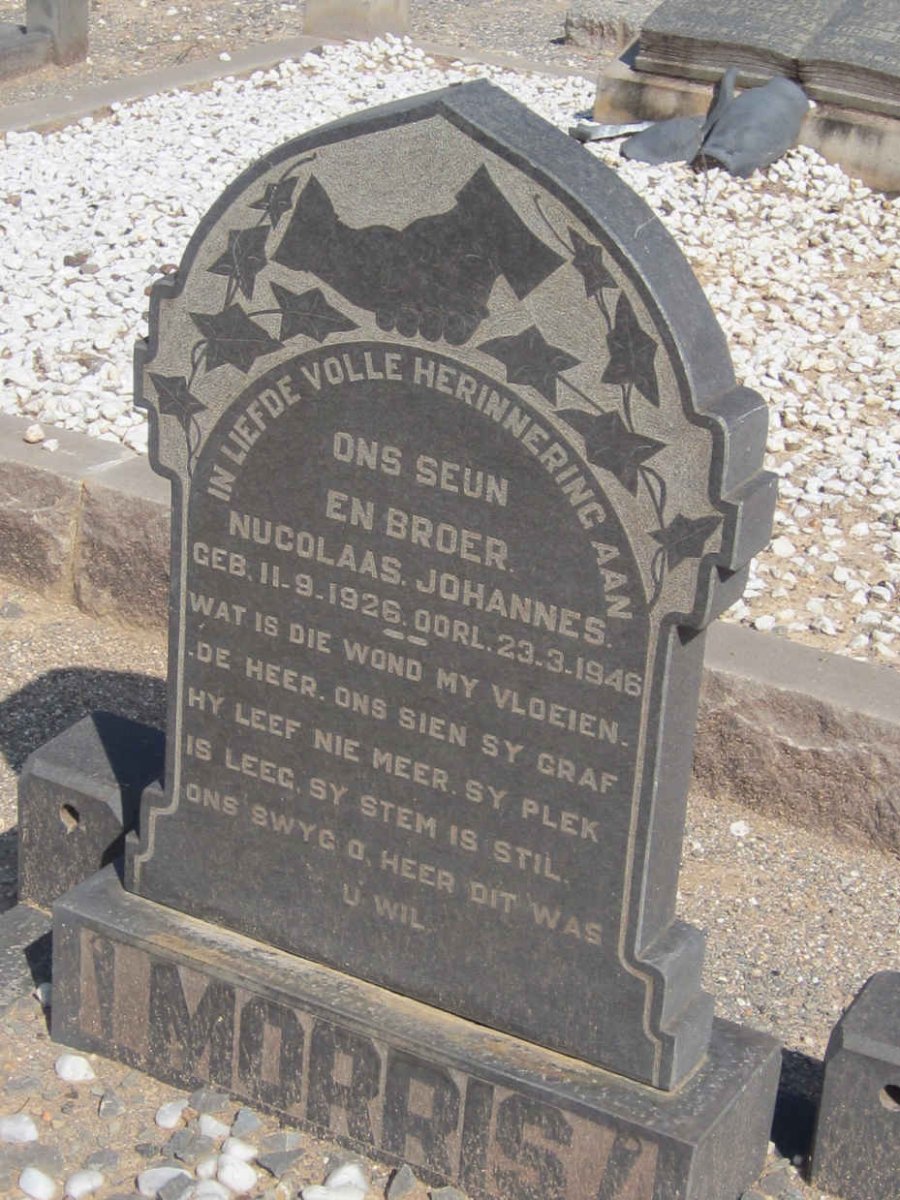 MORRIS Nucolaas Johannes 1926-1946