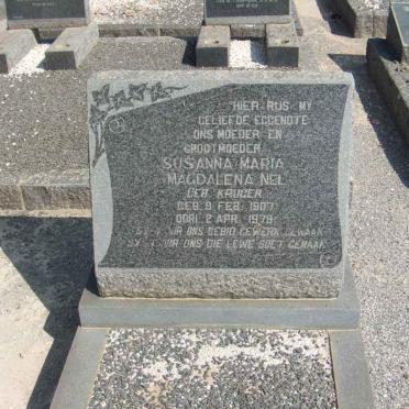 NEL Susanna Maria Magdalena nee KRUGER 1907-1979