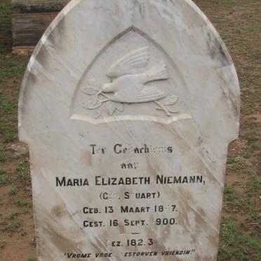 NIEMANN Maria Elizabeth nee STUART 1847-1900