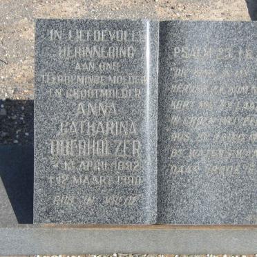 OBERHOLZER Anna Catharina 1892-1990