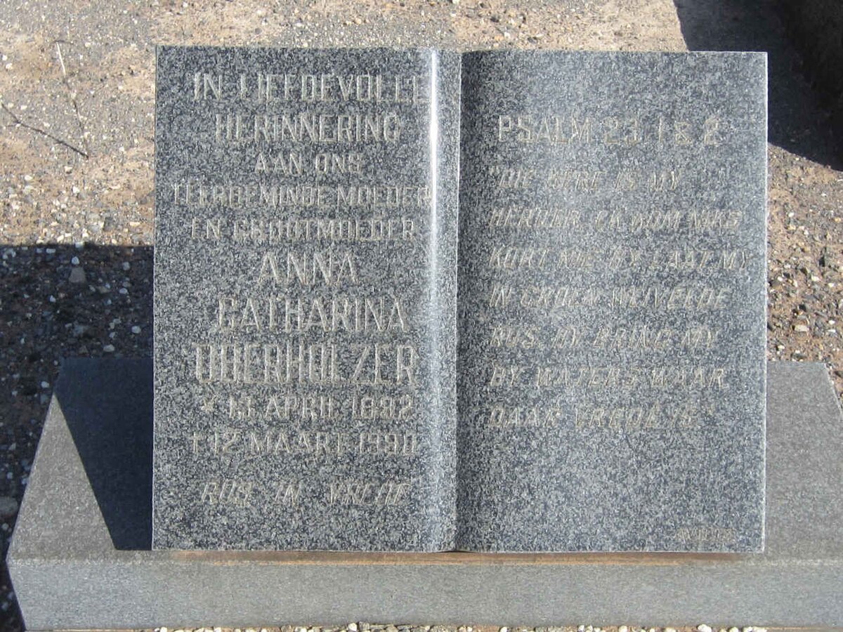 OBERHOLZER Anna Catharina 1892-1990