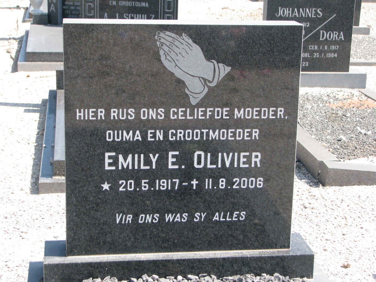 OLIVIER Emily E. 1917-2006