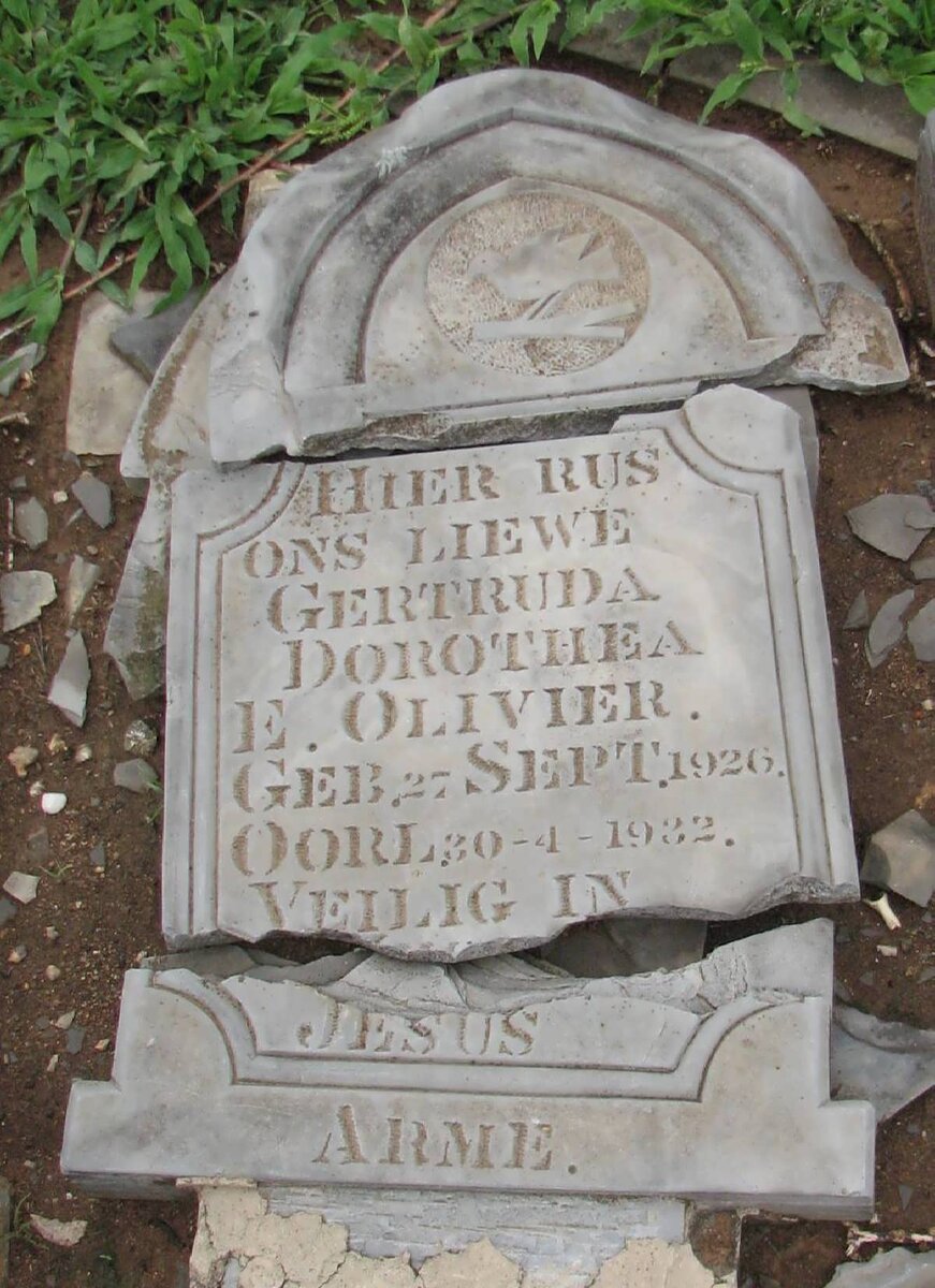 OLIVIER Gertruida Dorothea E. 1926-1932