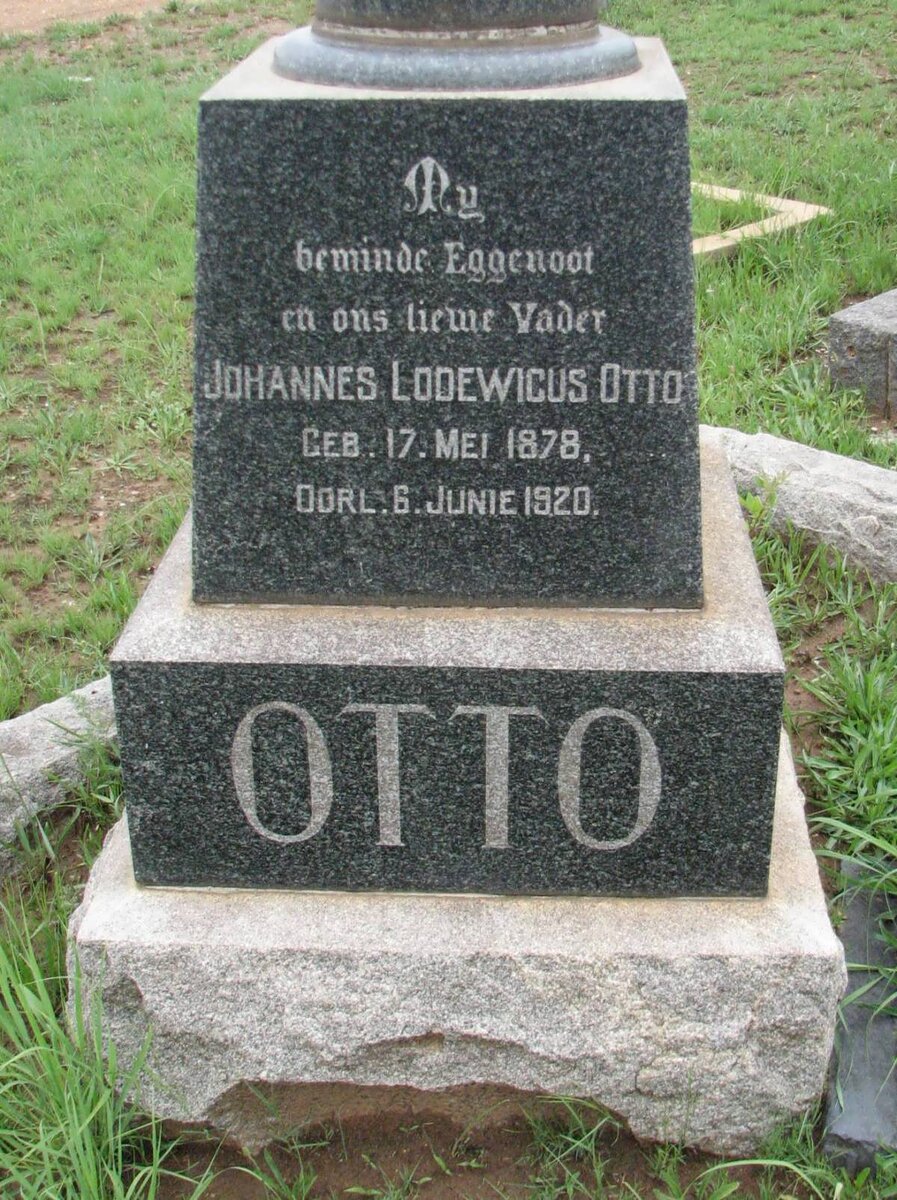 OTTO Johannes Lodewicus 1878-1920