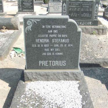 PRETORIUS Hendrik Stefanus 1893-1974