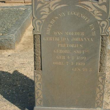 PRETORIUS Gertruida Johanna nee SMIT 1899-1939