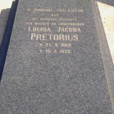 PRETORIUS Louisa Jacoba 1909-1973