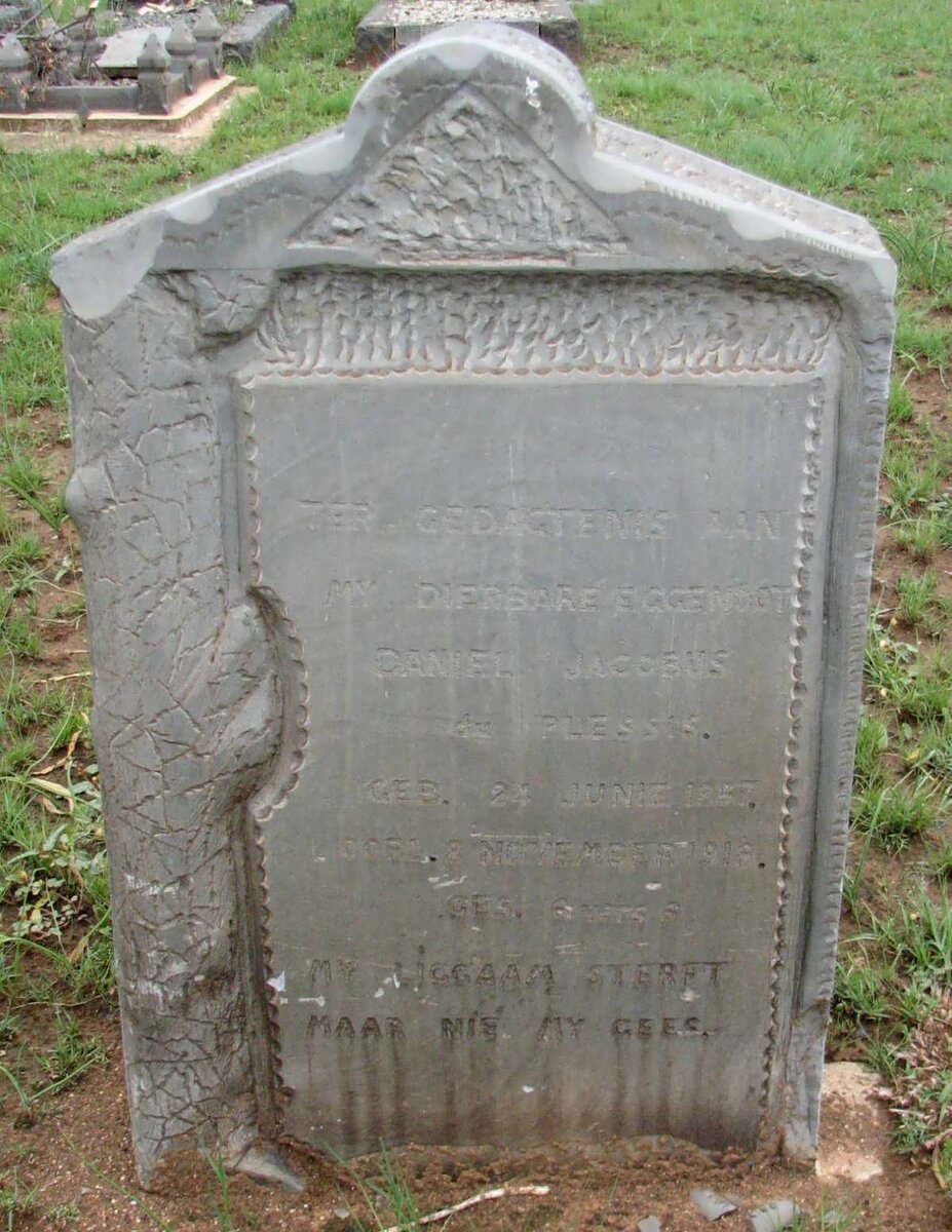 PLESSIS Daniel Jacobus, du 1867-1918