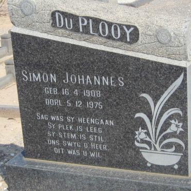 PLOOY Simon Johannes, du 1908-1975