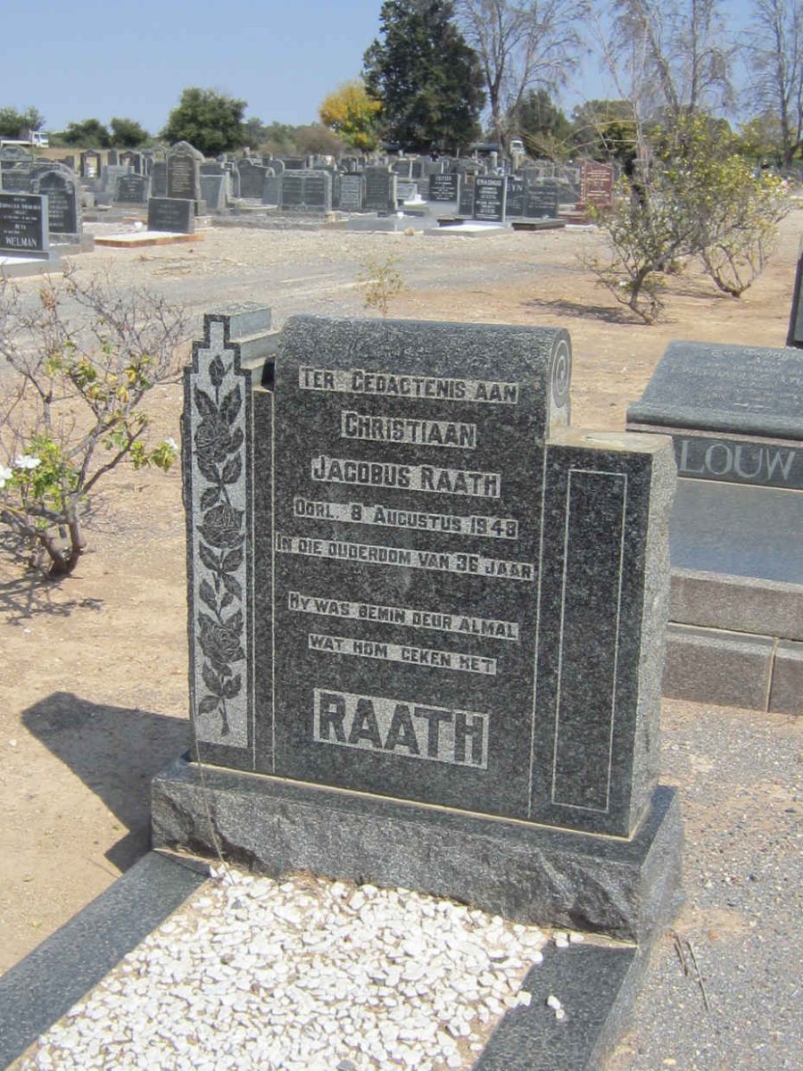 RAATH Christiaan Jacobus -1948