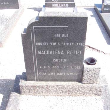 RETIEF Magdalena 1880-1965
