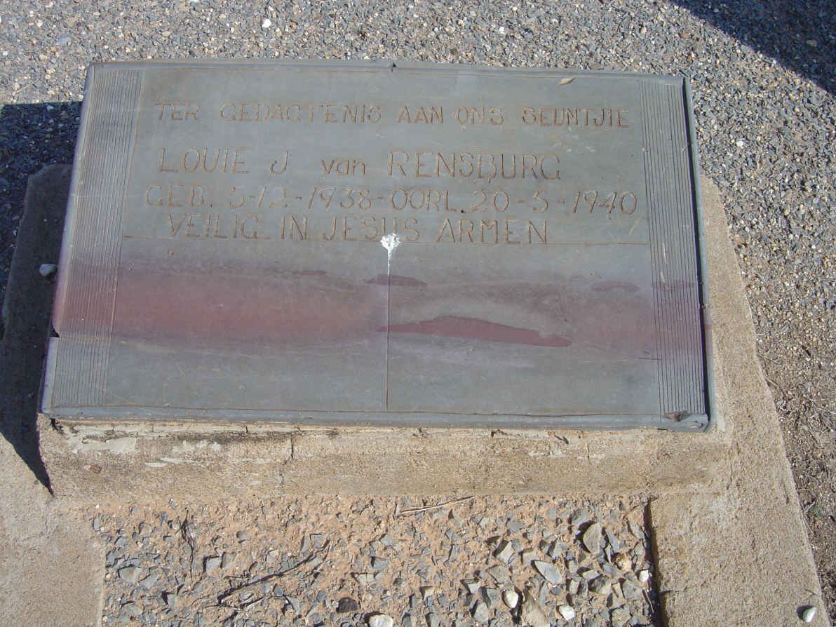 RENSBURG Louie, J. van 1938-1940