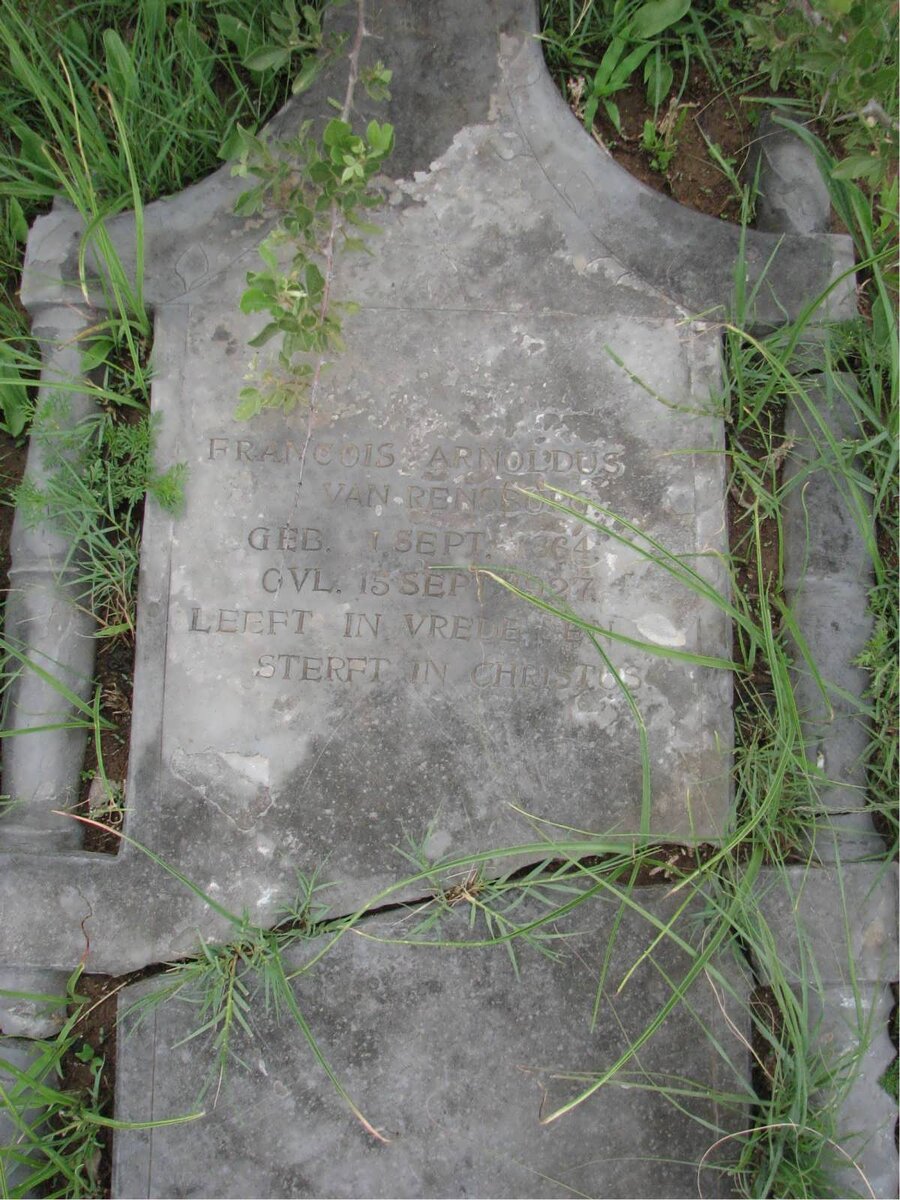 RENSBURG Francois Arnoldus, van 1864-1927