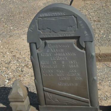 ROUX Gert Johannes, le 1871-1943