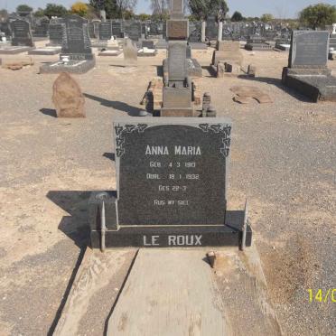 ROUX Anna Maria, le 1913-1932