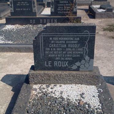 ROUX Christian Rudolf, le 1905-1960