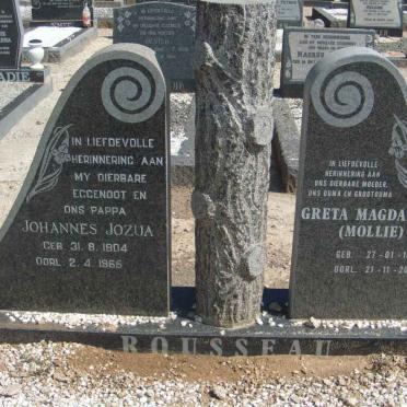 ROUSSEAU Johannes Jozua 1904-1965 &amp; Gerta Magdalena 1909-2003