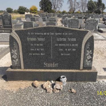 STANDER Hermanus Samuel 1901-1953 &amp; Katherina Susanna OBERHOLZER 1901-1983