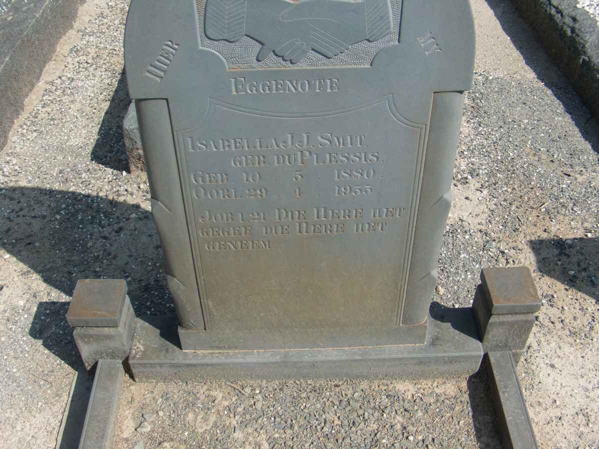 SMIT Isabella J.J. nee DU PLESSIS 1880-1955